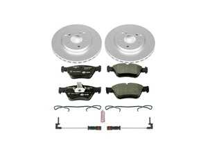 ES#3145443 - ESK3047 - Power Stop Euro-Stop Premium Front Brake Kit (288mm) - An original equipment-equivalent front-axle replacement package featuring ECE-R90 certified components, high-carbon GEOMET coated smooth vented rotors, and factory-matched European brake pads. - Power Stop - Mercedes Benz