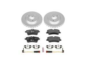 ES#3145444 - ESK3048 - Power Stop Euro-Stop Premium Front Brake Kit (288mm) - An original equipment-equivalent front-axle replacement package featuring ECE-R90 certified components, high-carbon GEOMET coated smooth vented rotors, and factory-matched European brake pads. - Power Stop - Mercedes Benz