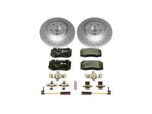 ES#3145544 - ESK5235 - Power Stop Euro-Stop Premium Front Brake Kit (330mm) - An original equipment-equivalent front-axle replacement package featuring ECE-R90 certified components, high-carbon GEOMET coated smooth vented rotors, and factory-matched brake pads. - Power Stop - Mercedes Benz