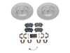 ES#4795374 - ESK6001 - Power Stop Euro-Stop Rear Brake Kit (330mm) - A direct-fit OE-equivalent replacement with GEOMET coated plain rotors and ECE-R90 certified brake pads. - Power Stop - Audi Porsche