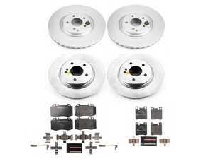ES#4675249 - ESK7828 - Power Stop Euro-Stop Premium Front & Rear Brake Kit - A premium European-style complete 4-wheel restoration package featuring ECE-R90 certified semi-metallic brake pads, fully GEOMET? coated smooth high-carbon iron rotors, and authentic factory stopping dynamics. - Power Stop - Mercedes Benz