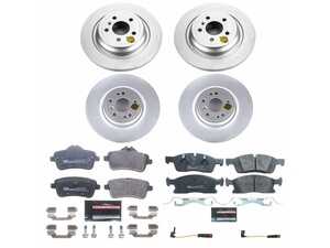 ES#4675272 - ESK8115 - Power Stop Euro-Stop Premium Front & Rear Brake Kit (330mm/325mm) - A premium OE-equivalent complete 4-wheel upgrade featuring ECE-R90 certified brake pads, genuine Geomet coated high-carbon smooth rotors, and replacement electronic wear sensors. - Power Stop - Mercedes Benz