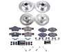 ES#3989913 - K4526 - Power Stop Z23 Evolution Sport Front & Rear Brake Kit - A complete 4-wheel performance upgrade package featuring precision cross-drilled & slotted zinc-plated rotors, low-dust carbon-fiber ceramic pads, and matching electronic wear sensors. - Power Stop - Mercedes Benz
