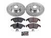 ES#3990114 - K6207 - Power Stop Z23 Evolution Sport Front Brake Kit (344mm) - A premium front-axle performance upgrade package featuring precision cross-drilled & slotted zinc-plated rotors, low-dust carbon-fiber ceramic road pads, and a matching electronic wear sensor. - Power Stop - Mercedes Benz