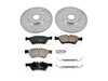 ES#3157596 - K6357 - Power Stop Z23 Evolution Sport Front Brake Kit (330mm) - A premium front-axle performance upgrade package featuring precision cross-drilled & slotted zinc-plated rotors, low-dust carbon-fiber ceramic pads, and a replacement electronic wear sensor. - Power Stop - Mercedes Benz