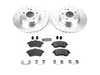ES#3990405 - K7766 - Power Stop Z23 Evolution Sport Front Brake Kit (295mm) - A high-performance front axle upgrade featuring precision cross-drilled & slotted performance rotors, low-dust carbon-fiber ceramic pads, and a replacement electronic wear sensor. - Power Stop - Mercedes Benz