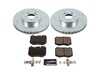 ES#4675379 - K8073 - Power Stop Z23 Evolution Sport Front Brake Kit (342mm) - A high-performance front axle upgrade package featuring precision cross-drilled & slotted performance rotors, low-dust carbon-fiber ceramic pads, and a replacement electronic wear sensor. - Power Stop - Mercedes Benz