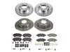 ES#4798424 - K8661 - Power Stop Z23 Evolution Sport Front & Rear Brake Kit - A premium complete 4-wheel performance upgrade package featuring precision cross-drilled & slotted zinc-plated rotors, low-dust carbon-fiber ceramic pads, and matching electronic wear sensors. - Power Stop - Mercedes Benz