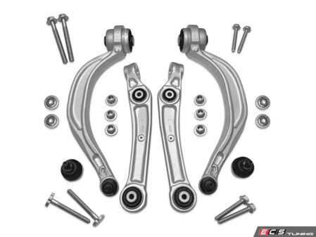 ES#5480431 - 034-401-1089 - Density Line Lower Control Arm Kit - Sharpen your C8 Audi's steering response and eliminate failure-prone factory fluid bushings with the drop-in 034Motorsport Density Line Lower Control Arm Kit. - 034Motorsport - Audi
