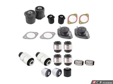 ES#2500728 - 33321092247KT4 - Rear Suspension Refresh Kit - Level 2 - Bushings, strut mounts and reinforcement plates for a more complete rear suspension rebuild - Assembled By ECS - 