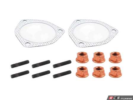 ES#2575573 - 8D0253115CKT1 - Downpipe Installation Hardware Kit - Contains all of the hardware you need to install a new catalytic converter / downpipe assembly on your A4 - Assembled By ECS - 