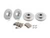 ES#257615 - 1k0698069 - ECS Front & Rear Brake Service Kit - Includes Meyle Rotors and Akebono Pads - Assembled By ECS - 