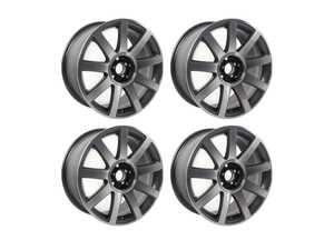 ES#2581134 - 8N0601025STNGKT - 18" 9-Spoke Wheel - Set Of Four - 18"x8" ET33 5x100 Titanium/Silver - Genuine Volkswagen Audi - Audi