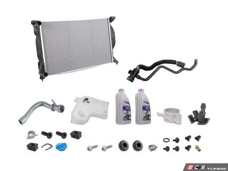 ES#2582040 - 8E0121251AKT2 - Cooling System Refresh Kit With Radiator & Hoses - Service your major cooling system components with one kit - Assembled By ECS - 