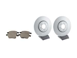 ES#2586760 - 6R0615301AFKT - Genuine Front Brake Service Kit - Includes Genuine replacement rotors and pads - Genuine Volkswagen Audi - Audi Volkswagen