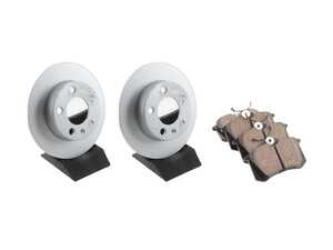 ES#2586761 - 1J0615601PRKT - Genuine Rear Brake Service Kit - Includes Genuine replacement rotors and pads - Genuine Volkswagen Audi - Audi Volkswagen