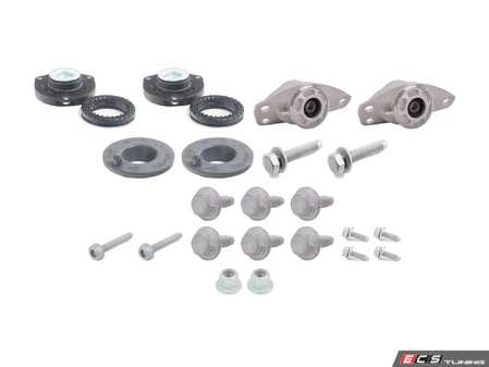 ES#2588784 - 1K0412331BKT - Cup Kit/Coilover Installation Kit - Includes FEQ/Corteco shock/strut mounts, SKF bearings, spring pads, and hardware - Assembled By ECS - 