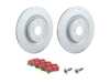 ES#2597385 - 4H0615601HKT - Rear Brake Service Kit - Featuring Zimmerman rotors and EBC GreenStuff pads - Assembled By ECS - 