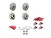 ES#2598269 - ECSE53341121-7KT - Performance Front And Rear Brake Service Kit - Featuring ECS GEOMET cross drilled and slotted rotors and EBC Redstuff pads - Assembled By ECS - 