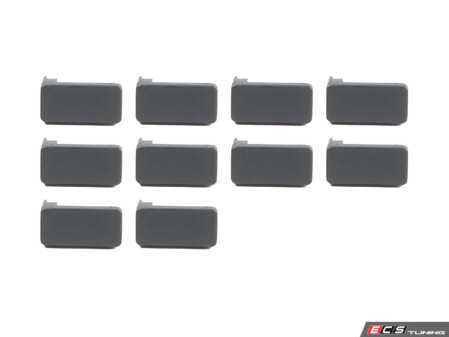 ES#2609009 - 51168170672KT - Push Button - Pack Of 10 - Gray - Genuine BMW - 