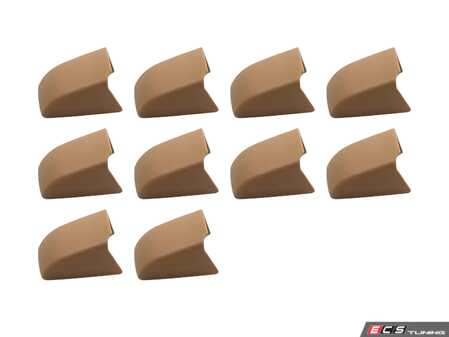 ES#2631352 - 51168244452KT - Upper Grab Handle Cap - Pack Of 10 - Beige - Genuine BMW - 