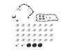 ES#2695736 - 077198025CKT1 - Complete Valve Cover Gasket Kit - Includes gasket and hardware - Assembled By ECS - 
