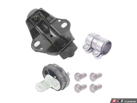 ES#2702549 - 1J6253609T - Rear Muffler Installation Kit - All the parts you will need to replace your rear muffler - Assembled By ECS - Volkswagen