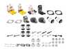ES#2723752 - 33172282484KT10 - Performance Rear Suspension Refresh Kit - Level 2 - Power flex Bushings, strut mounts, and hardware for a more complete rear suspension rebuild - Assembled By ECS - 