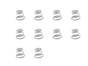 ES#2738329 - 51321870460KT - Spring - Pack Of 10 - Genuine BMW - 