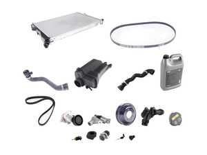 ES#2739247 - 11517527910KT11 - ECS Cooling System Refresh Kit - Level 3 - The ultimate cooling refresh kit - with water pump Pulley, accessory belt service and radiator - Genuine BMW - BMW