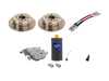 ES#2762763 - 34111160915KT9 - Performance Rear Brake Service Kit - Featuring Brembo, Hawk HPS pads and ECS Exact-Fit Stainless Steel Brake Lines - Assembled By ECS - 