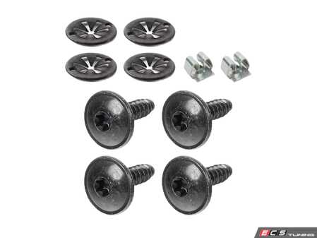 ES#2779817 - 1J0825237ADKT1 - Belly Pan Installation Hardware Kit - Assembled By ECS - 