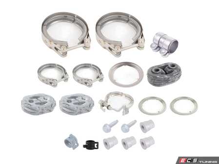 ES#2877466 - n10240003KT - Exhaust Installation Kit - Seals and hardware necessary for proper exhaust installation - Genuine Volkswagen Audi - Volkswagen