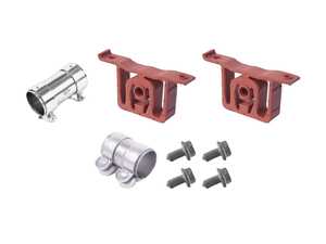 ES#2954037 - 1j0253201aKT2 - Center Muffler Installation Kit - Everything needed to install your center muffler - Assembled By ECS - Volkswagen