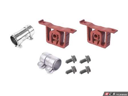 ES#2954037 - 1j0253201aKT2 - Center Muffler Installation Kit - Everything needed to install your center muffler - Assembled By ECS - Volkswagen