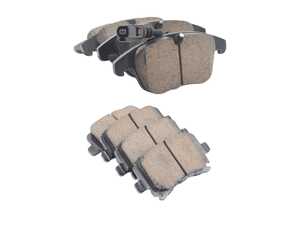 ES#2992496 - eur1375KT - Front & Rear Euro Ceramic Brake Pad Kit - Ceramic composite developed to meet low dust & noise requirements, includes front and rear pads - Akebono - 