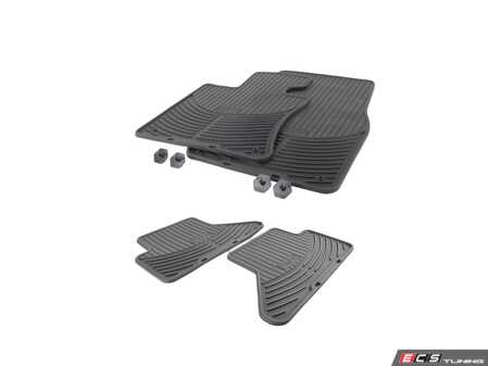 ES#3082303 - 82550309447KT - Black Floor Mat Set - Convertible - Genuine BMW - 