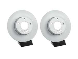 ES#3097744 - 34116855006zKT - Front Zimmerman Coated Brake Rotors - E9X 328i 328xi, E84 X1 28i (Pair) - Zimmermann - 