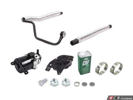 ES#3102490 - 32416781744kt4 - P/S Complete Repair Kit - Includes main pump, fan, 2 lines, CHF 11s fluid, and hardware - Genuine MINI - MINI