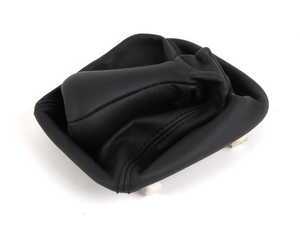ES#46690 - 25111221510 - E30 Shift Knob - With Leather Boot - Stylish stitched leather - Genuine BMW - BMW