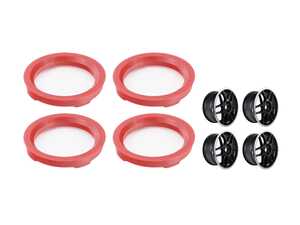 ES#3437327 - 5060530680412KT - 18" 0.09 - Set Of Four - 18x8.5 ET42 5x112 - Satin Black / Polished Lip - 3SDM - Audi Volkswagen