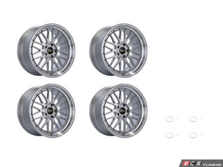 ES#3514312 - lm227dspkKT - 19" BBS LM Wheels - Set Of Four - 19x8.5 ET32 5x120 72.6CB - Diamond Silver Center with Diamond Cut Lip - BBS - BMW