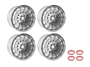 ES#3525750 - 5060530681525KT1 - 18" Style 0.66 Wheels - Set Of Four - 18x9.5 ET40 5x112 - Satin Silver / Polished Lip - 3SDM - Audi Volkswagen