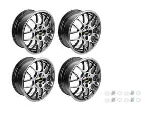 ES#3613129 - rg712hdbkKT - 17" BBS RGR Wheels - Set Of Four  - 17x7 ET38 4x100 56.1CB - Diamond Black - BBS - MINI