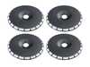 ES#3638654 - 32170-aKT - 19" Rotiform AeroDisc - Gloss Black - Set Of Four - An easy and exciting way to customize your 19" cast LAS-R, RSE or BUC-M wheels! - Rotiform - 