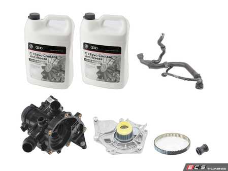 ES#3651378 - 06k121011ckt2 - Cooling System Refresh Kit - Level 1 - This entry level kit includes thermostat, waterpump, complete upper radiator hoses and coolant - Genuine Volkswagen Audi - Volkswagen