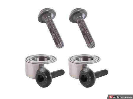 ES#3659358 - 8E0498625BKT5 - Complete Wheel Bearing Kit - All-inclusive kit includes bearings, axle bolts, and securing bolts for all four corners of the vehicle - Genuine Volkswagen Audi - Audi