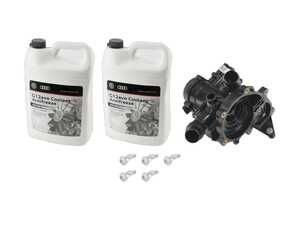 ES#3675438 - 06l121111lkt2KT - Thermostat Replacement Kit  - Maintain proper operating temperature with a new thermostat, housing and hardware - Genuine Volkswagen Audi - Audi