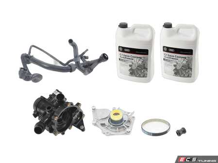 ES#3690606 - 5q0122101dtKT - Cooling System Refresh Kit - Level 1 - This entry level kit includes thermostat, waterpump, complete upper radiator hoses and coolant - Genuine Volkswagen Audi - Volkswagen