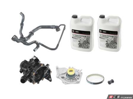 ES#3690608 - 5q0122101drKT - Cooling System Refresh Kit - Level 1 - This entry level kit includes thermostat, waterpump, complete upper radiator hoses and coolant - Genuine Volkswagen Audi - Volkswagen